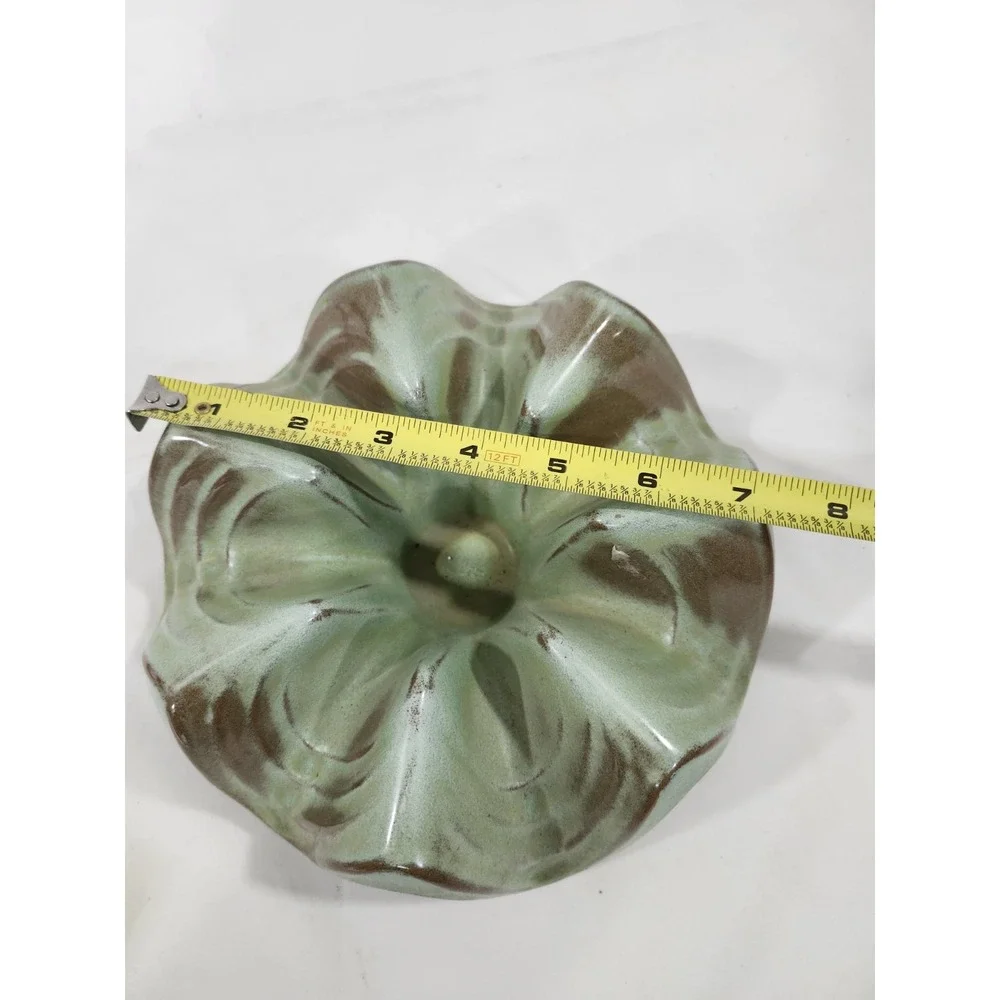 Vintage Prairie Green Frankoma Warmer Casserole Base WA1 Excellent Condition!